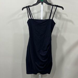 New Susana monaco double strap midnight mini dress